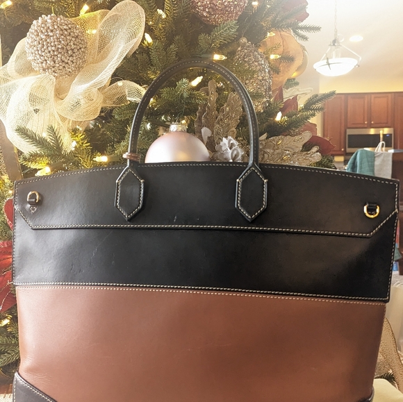 Burberry prorsum tri tone canvas leather society top handle bag ** must have*** - Picture 3 of 12